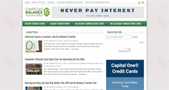 Desktop Screenshot of creditcardbalancetransferoffers.com